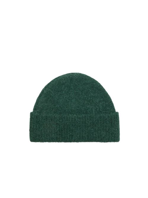 Berretto in maglia di alpaca. Ami Paris | UBO005.KN0135.A279VERT BOUTEILLE/ECRU